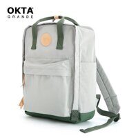 Рюкзак Okta Grande 1084M 14" Grey/Green, светло-серый с зеленым