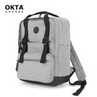 Рюкзак Okta Grande 1085B Vintage 14" Light Grey/Black, серый с черным