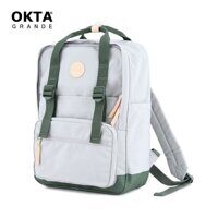 Рюкзак Okta Grande 1085B Vintage 14" Light Grey/Green, светло серый с зеленым